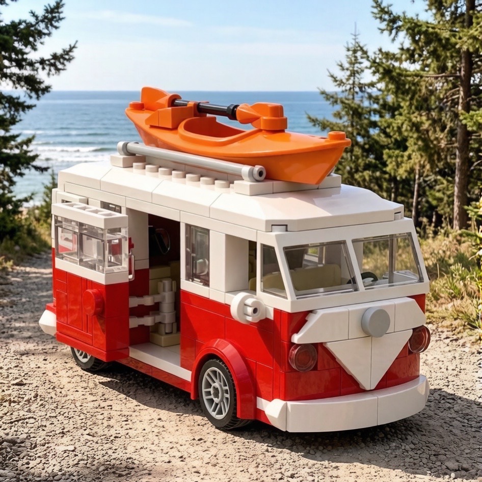 Vintage Toys Collector - Brinquedo de Montar Van de Praia