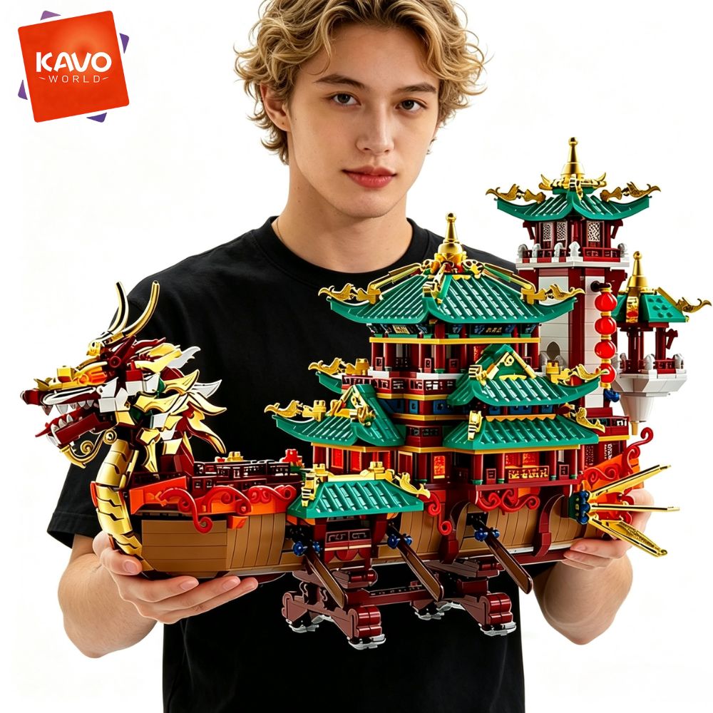 Vintage Toys Collector - KAVOWORLD 2453 peças Blocos de Montar